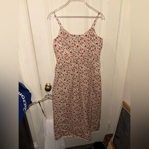 Patterned midi dress